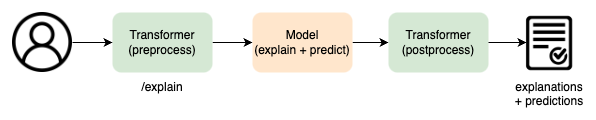 Standard explainer transformer flow